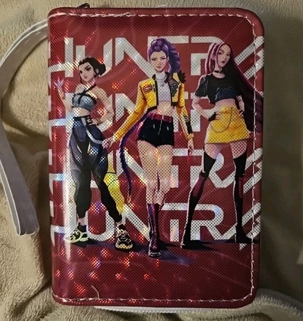 Huntrix Animated Demon Hunters Kpop Wallet 5"x3.5"